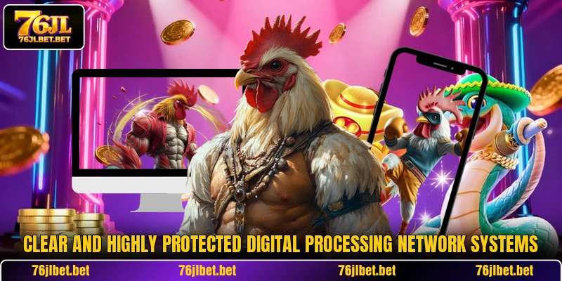 Clear and highly protected digital processing network systems