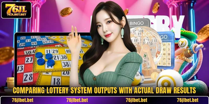 Comparing lottery system outputs with actual draw results