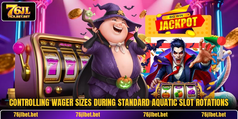 Controlling wager sizes during standard aquatic slot rotations