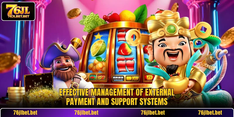 Effective management of external payment and support systems