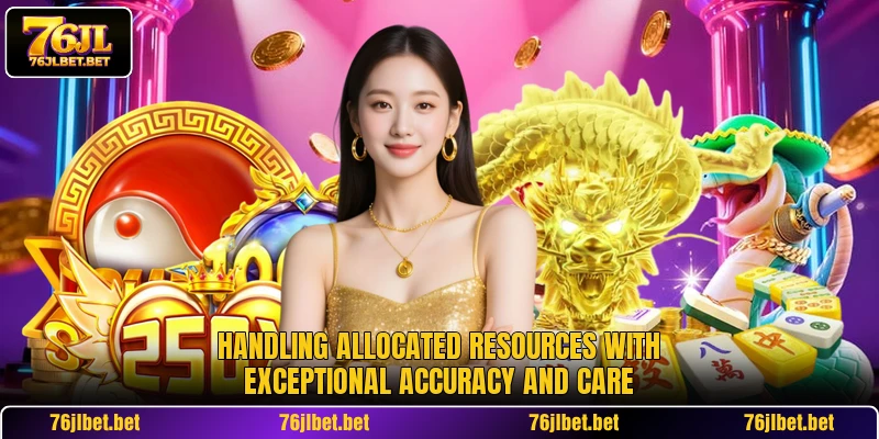 Handling allocated resources with exceptional accuracy and care