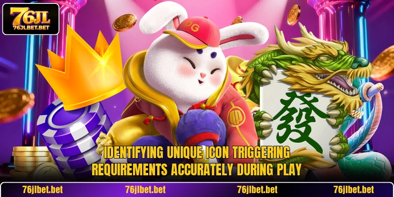 Identifying unique icon triggering requirements accurately during play