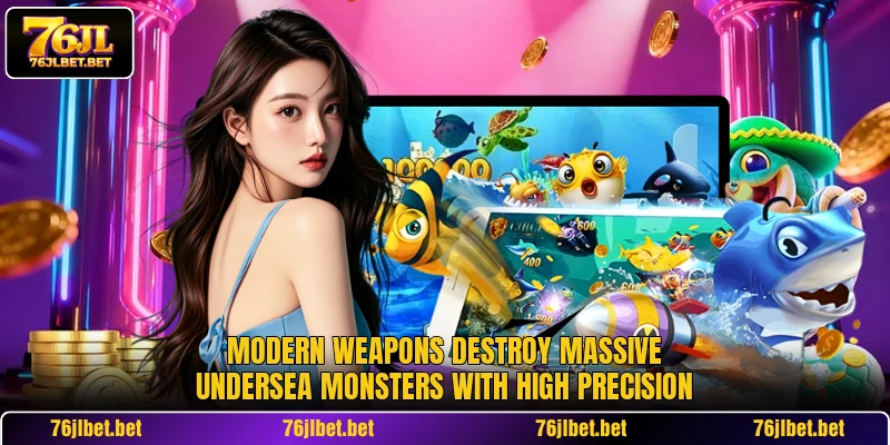 Modern weapons destroy massive undersea monsters with high precision