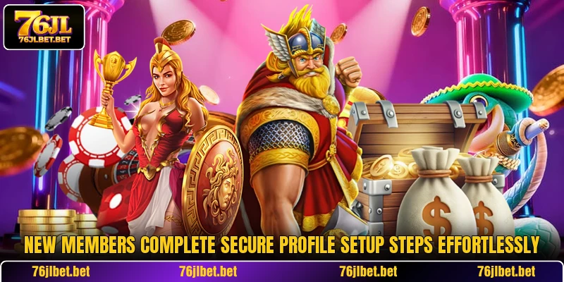 New members complete secure profile setup steps effortlessly