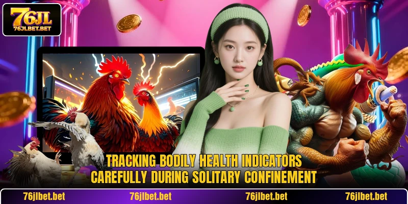 Tracking bodily health indicators carefully during solitary confinement