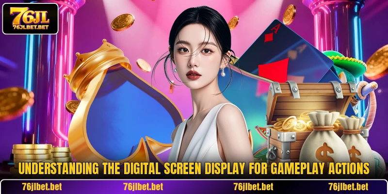 Understanding the digital screen display for gameplay actions